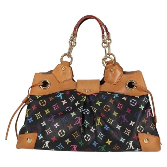 LOUIS VUITTON Monogram Multicolor Ursula Tote Bag Black M40124 LV Auth 132957V - Picture 2 of 16